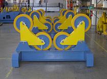 Вращатели с качающимися роликами и колесами для перемещения по рельсам