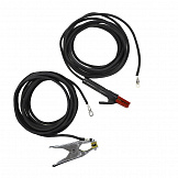 Комплект сварочных кабелей с разъемом подключения М12, клемма заземления зажимная